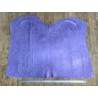 Peau de veau velours métallisé nacré violet parme - maroquinerie - cuir en stock