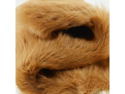 Peau de lapin en fourrure - poil camel - Cuir en Stock