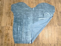 Peau de veau métallisé nuancé bleu jeans - maroquinerie - Cuirenstock