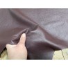 Peau de cuir de kangourou bordeaux mat - maroquinerie - cuir en stock