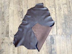 Peau de cuir de kangourou brun mat - maroquinerie - Cuirenstock