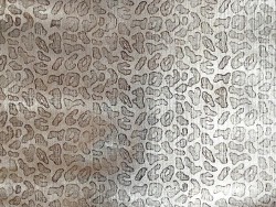 Peau de cuir de chèvre imprimée façon léopard argent - maroquinerie - cuir en stock