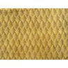 Peau de chèvre velours jaune imprimée façon tricot - maroquinerie - Cuir en stock