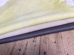 Lot de 3 peaux de cuir stretch - maroquinerie - vêtement - Cuir en Stock