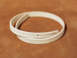 Bracelet de cuir tannage végétal - Naturel - bijou à monter - Cuir en Stock