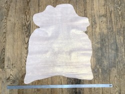 Peau de chèvre velours pailleté rose poudré - maroquinerie - bijou - accessoire - cuir en stock