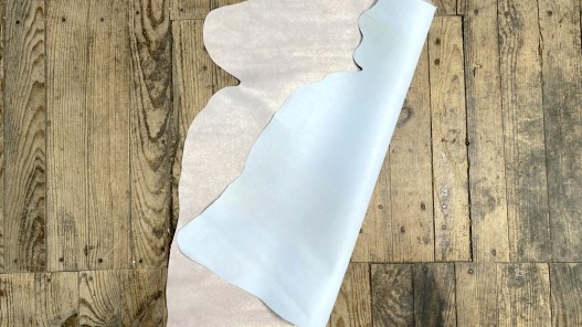 Peau de chèvre velours pailleté rose poudré - maroquinerie - bijou - accessoire - Cuirenstock