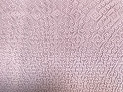 Peau de veau velours imprimé effet tressé chevron rose pâle - maroquinerie - cuirenstock