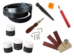 Kit d'outils travail et finitions des tranche de cuir - Cuir en Stock