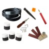 Kit d'outils travail et finitions des tranche de cuir - Cuir en Stock