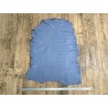 Peau de cuir d'agneau bleu façon jeans - maroquinerie - vêtement - cuir en stock