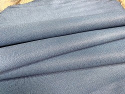 Peau de cuir d'agneau bleu façon jeans - maroquinerie - vêtement - Cuir en Stock