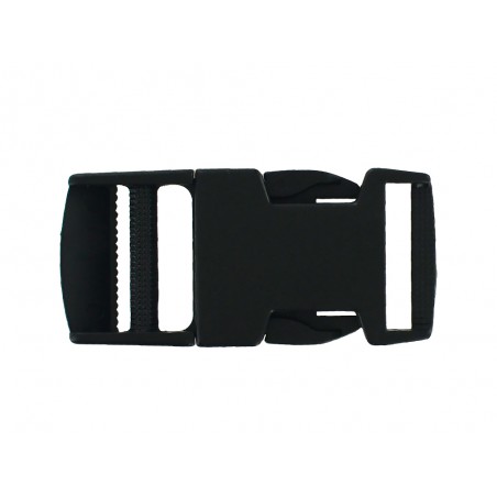 Fermoir clip 25 mm noir - Cuir en Stock