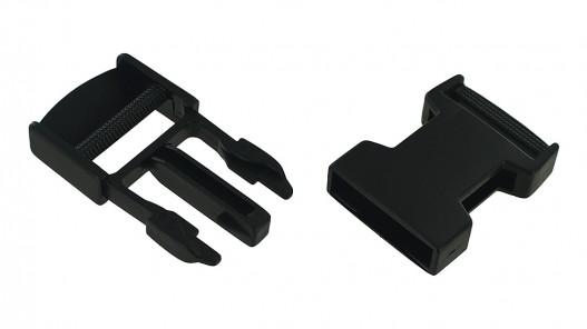 Fermoir clip noir 32mm x2