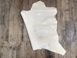 Peau de cuir de buffle véritable blanc cassé - Maroquinerie - Cuirenstock