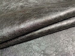 Peau de veau métallisé gris platine - maroquinerie - cuirenstock