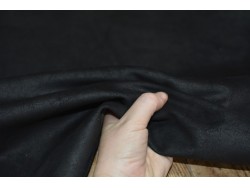 Peau veau velours ciré huilé noir - maroquinerie - vêtement - Cuir en stock