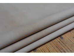 Lot de 3 peaux de cuir stretch identiques - velours sable - Cuir en Stock
