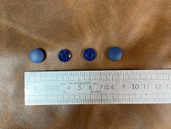 Lot boutons pression - bleu marine - maroquinerie accessoire qualité professionnelle - Cuir en stock