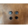 Boutons pression - noir- maroquinerie accessoire qualité professionnelle - Cuir en stock