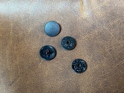 Boutons pression - noir- maroquinerie accessoire qualité professionnelle - cuir en stock