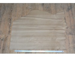 Demi peau de cuir de vachette grain façon crocodile - beige - maroquinerie - ameublement - Cuirenstock