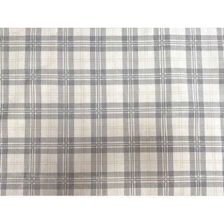 Peau de veau velours beige - motif tartan écossais - Maroquinerie - Cuir en stock