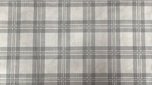 Peau de veau velours gris - motif tartan écossais - Maroquinerie - cuir en stock