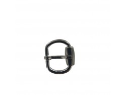 Boucle de ceinture nickelé satiné 20 mm - bouclerie - accessoire - Cuir en Stock