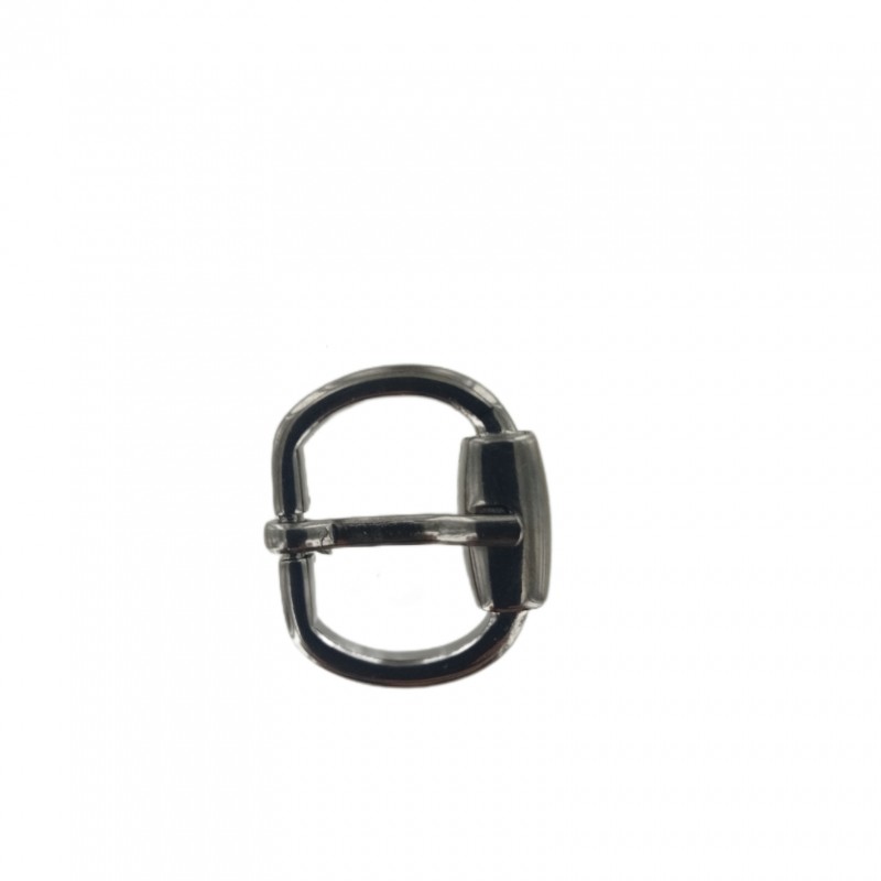 Boucle de ceinture nickelé satiné 20 mm - bouclerie - accessoire - Cuir en Stock