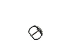 Boucle de ceinture demi nickelé satiné 20 mm - bouclerie - accessoire - Cuir en Stock