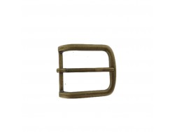 Boucle de ceinture rectangulaire laiton vieilli - 40 mm - bouclerie - accessoire - Cuir en Stock