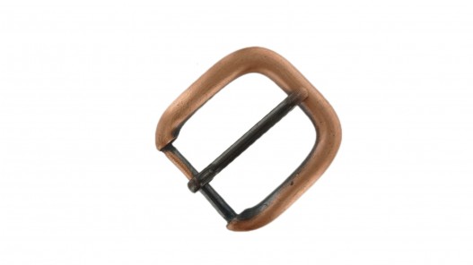 Boucle de ceinture carrée - cuivre - 30 mm - bouclerie - accessoire - cuirenstock