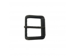 Boucle de ceinture carrée à rouleau  lisse - gun métal - 40 mm - bouclerie - accessoire - cuir en stock
