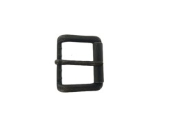 Boucle de ceinture carrée à rouleau  lisse - gun métal - 40 mm - bouclerie - accessoire - cuir en stock