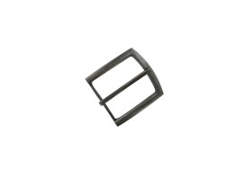 Boucle de ceinture rectangulaire argent vieilli patiné - 40 mm - bouclerie - accessoire - Cuir en stock