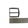 Boucle de ceinture rectangulaire argent vieilli patiné - 40 mm - bouclerie - accessoire - cuirenstock