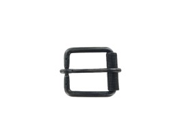 Boucle de ceinture à rouleau - gun métal - 40 mm - bouclerie - accessoire - cuir en stock