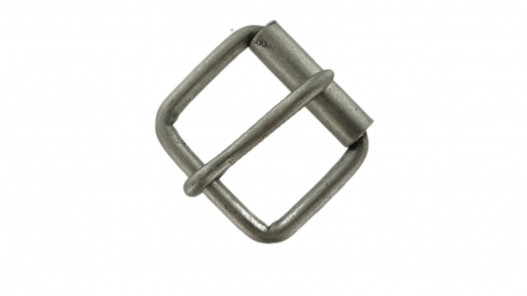 Boucle de ceinture à rouleau lisse - argent mat 35 mm - bouclerie - accessoire - cuirenstock