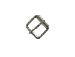 Boucle de ceinture à rouleau lisse - argent mat 35 mm - bouclerie - accessoire - cuirenstock