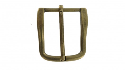 Boucle de ceinture rectangulaire - laiton - 40 mm - bouclerie - accessoire - cuir en stock
