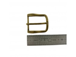 Boucle de ceinture rectangulaire - laiton - 40 mm - bouclerie - accessoire - Cuir en stock