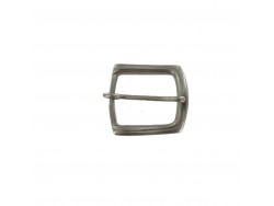 Boucle de ceinture carrée - argent vieilli - 45 mm - bouclerie - accessoire - cuir en stock