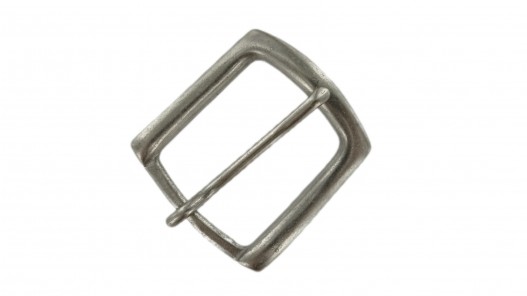Boucle de ceinture carrée - argent vieilli - 45 mm - bouclerie - accessoire - cuirenstock