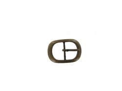 Boucle de ceinture ovale - laiton vieilli - 20 mm - bouclerie - accessoire - cuir en stock