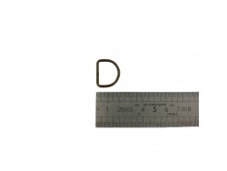 Anneau demi-ronds bronze - 20mm - anneau brisé - cuirenstock