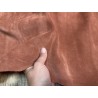 Peau de veau velours terra-cotta - maroquinerie - Cuir en stock