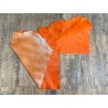 Demi-peau de vache en poil orange - décoration - maroquinerie - accessoire - Cuirenstock