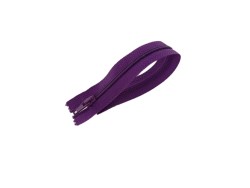 Fermeture à glissière - violette - 18 cm - fermeture éclair - cuirenstock