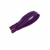 Fermeture à glissière - violette - 18 cm - fermeture éclair - cuirenstock